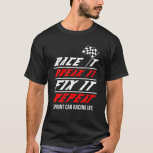 Sprint Car Racing Proud Race Track Racer T-Shirt