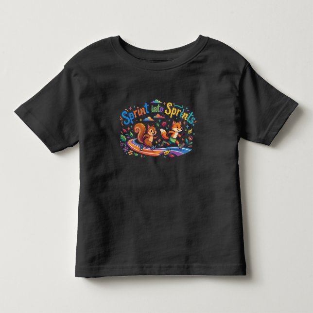 Sprint into Sprints – Energetic Lizard T-Shirt Des (Front)