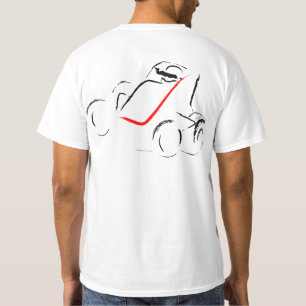 Sprintcar 01 Black and Red Back T-Shirt