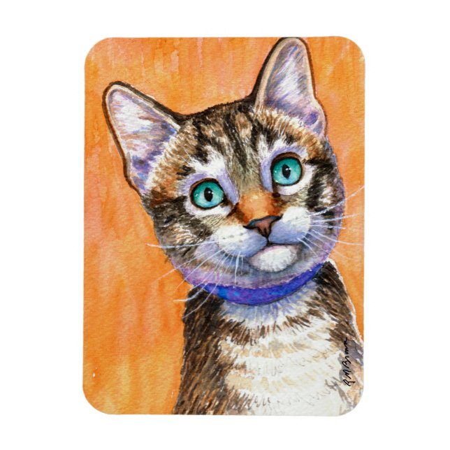 Sprite Tabby Cat Magnet (Vertical)