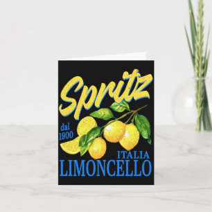 Spritz Limoncello Dal 1900 Italia Vintage Lemon Card