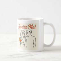 "Spritz Me!" Flirty Italian Aperitivo Couple Mug 