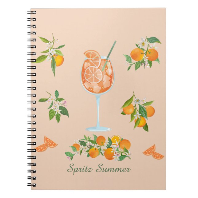 Spritz Summer Birthday Notebook (Front)