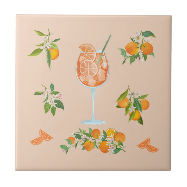 Spritz Summer Birthday Tile (Front)