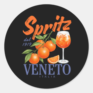 Spritz Veneto Dal 1919 Italia Vintage Orange Wine  Classic Round Sticker