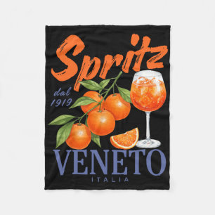Spritz Veneto Dal 1919 Italia Vintage Orange Wine  Fleece Blanket