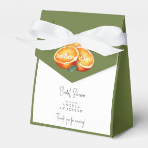 Spritzing it Up! Oranges Shower  Favor Box