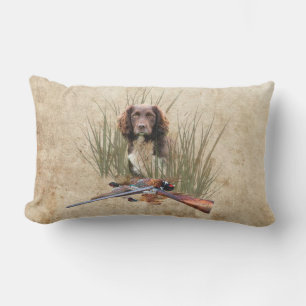 Sprocker Spaniel Tapestry Poster Triptych Acrylic Lumbar Pillow