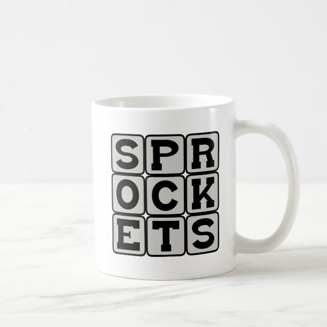 Sprockets, Parts of a Wheel Coffee Mug (Right)
