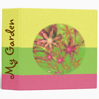Sproingy Spring Flowers Fractal Art Binder