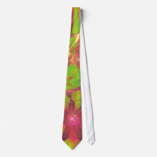 Sproingy Spring Flowers Fractal Art Tie