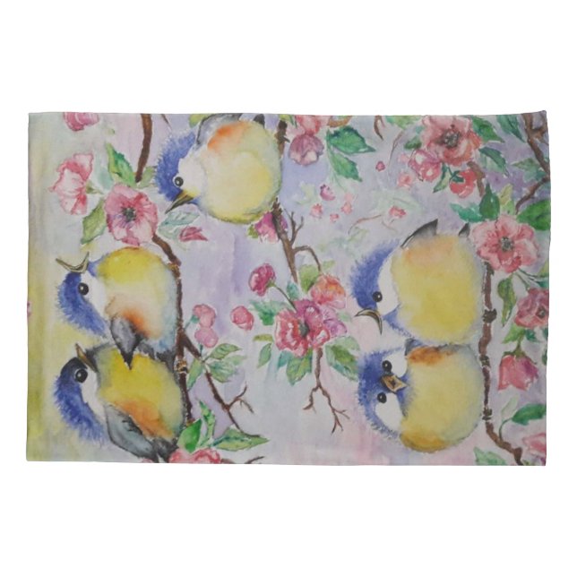 Sprong Birds Pillow Case (Back)