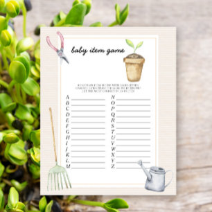 Sprout Baby Item Game. Baby Shower Game