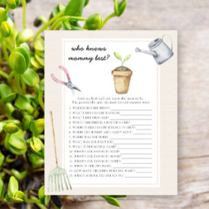 sprout baby shower - Who knows mommy best