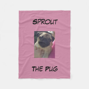 Sprout The Pug Blanket
