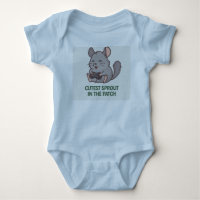 Sprouting Cuddles – Cozy Chinchilla Baby bodysuit