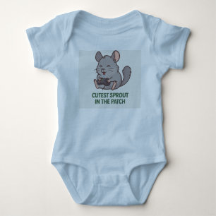 Sprouting Cuddles – Cozy Chinchilla Baby bodysuit