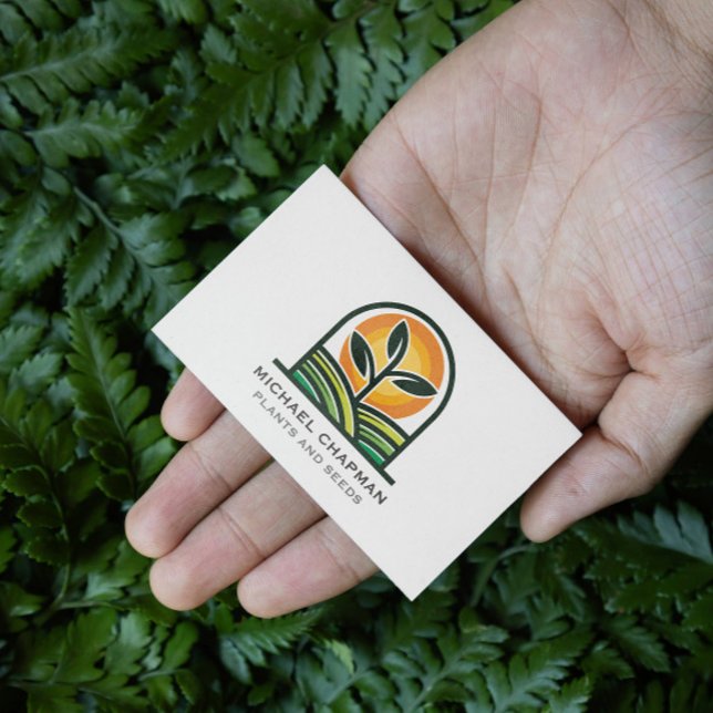 Sprouting Seed and sun Business Card (Creator Uploaded)