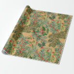 Spruce branches and omella Christmas pattern Wrapp Wrapping Paper<br><div class="desc">Packaging is just as important as a gift. Large selection of original designs.</div>