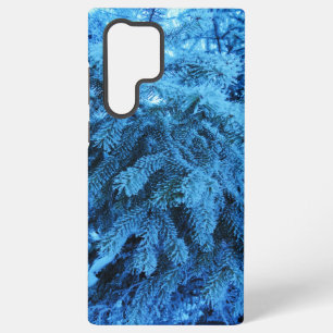 Spruce branches covered with snow & frost samsung galaxy case