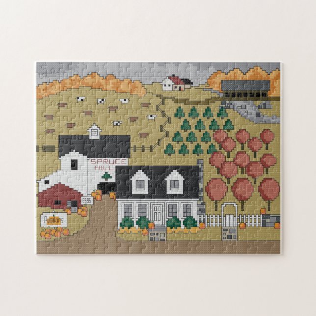 Spruce Hill Autumn Jigsaw Puzzle (Horizontal)