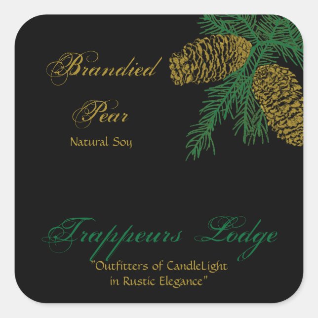 Spruce Pine Cone Candle Label v2 (Front)