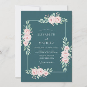 Spruce Sophisticated Botanical Wedding Invitation