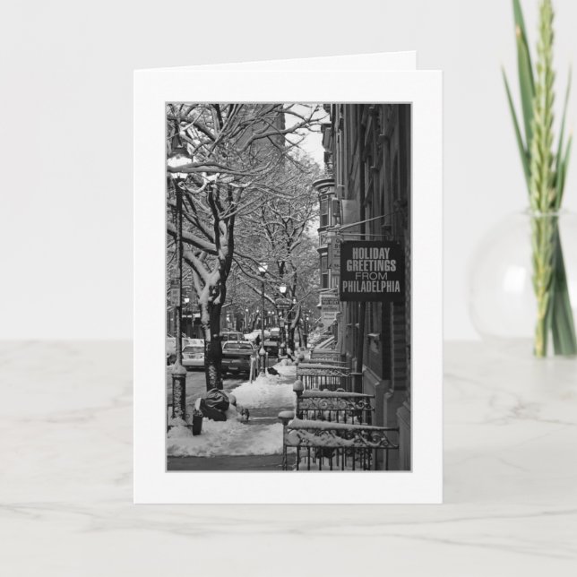 Spruce St. Philadelphia GREETING CARD (Front)