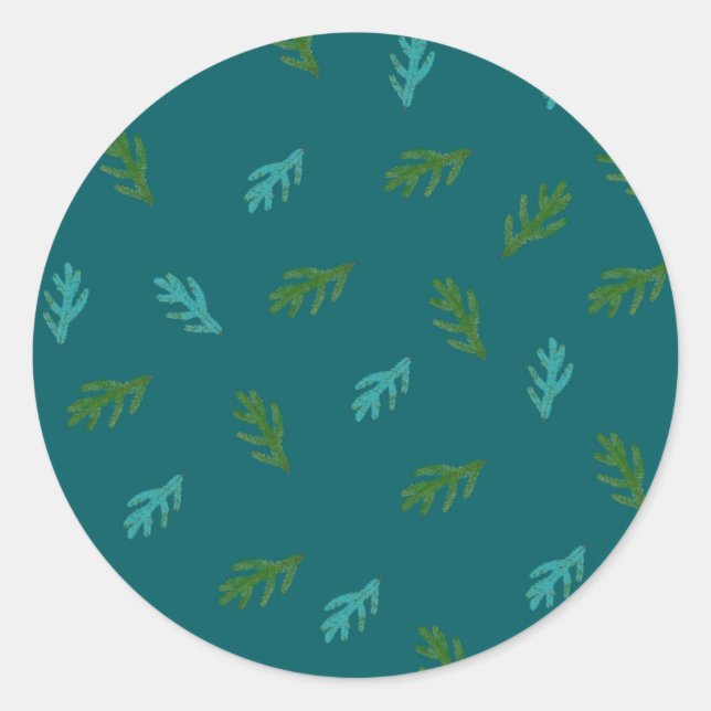 Spruce Twigs - Scent of a forest   Classic Round Sticker (Front)