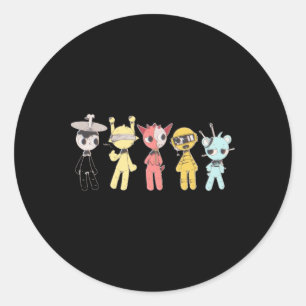 Sprunky Halloween! Clukr Simon Raddy Simon Sky Classic Round Sticker