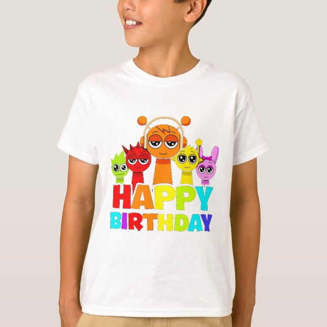 Sprunky - Happy Birthday! - Simon Oren Pinki T-Shirt (Front)