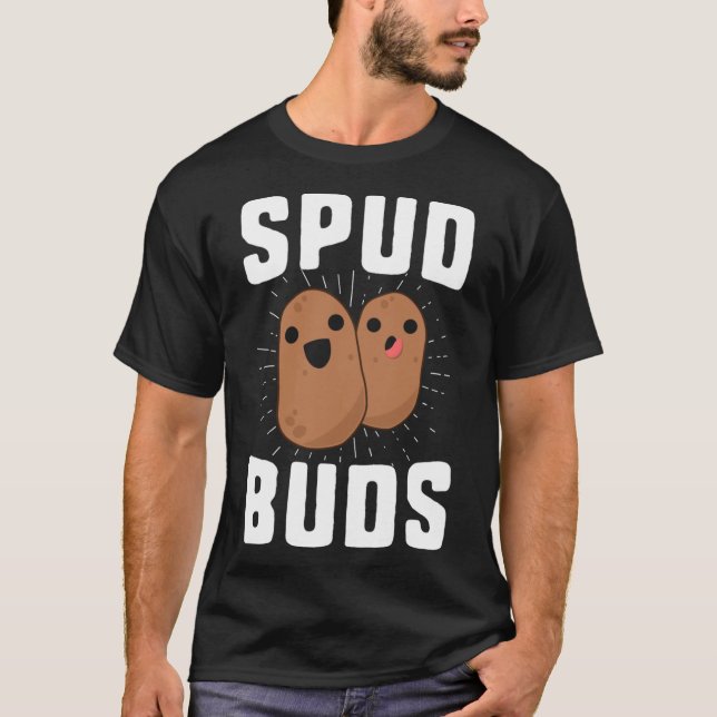 Spud Buds Funny Potato T-shirt ami équipe Vegetab (Devant)