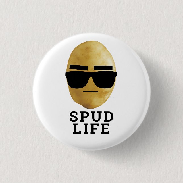 Spud Life 1 Inch Round Button (Front)