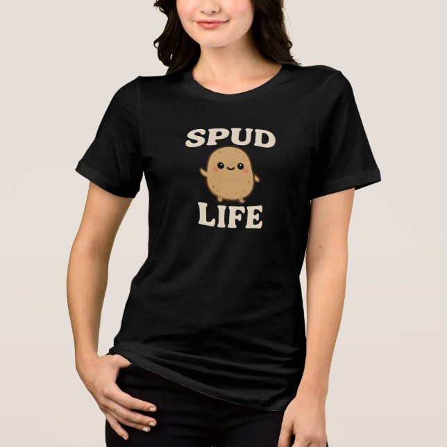 SPUD LIFE - Fun Potato Lover Graphic Tee (Front)