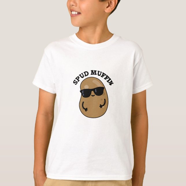 Spud Muffin Funny Potato Pun  T-Shirt (Front)