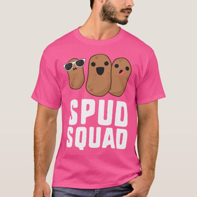 Spud Squad Funny Potato 	 Friend Team Vegetable T-Shirt (Front)
