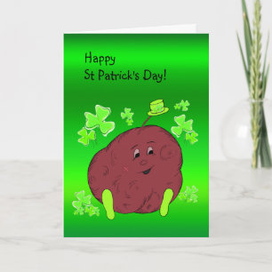 Spudman and Shamrock Paddy St Patrick's Day Card