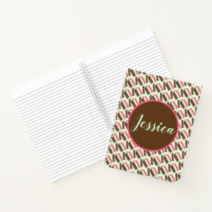 Spumoni Italian Gelato Ice Cream Dessert Spumone Notebook