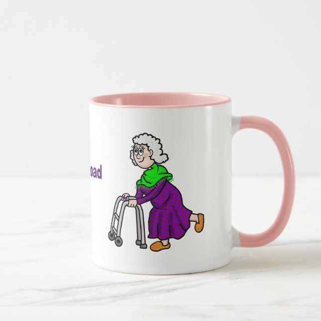 Spunky Elderly Broad Day Mug (Right)