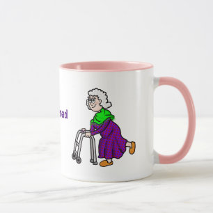 Spunky Elderly Large Day Mug