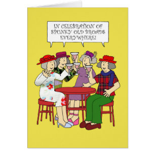 Spunky Old Broads Month February Cartoon Ladies
