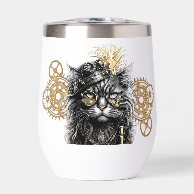 Spunky Paws Le Chat Steampunk Funky  (Avant)