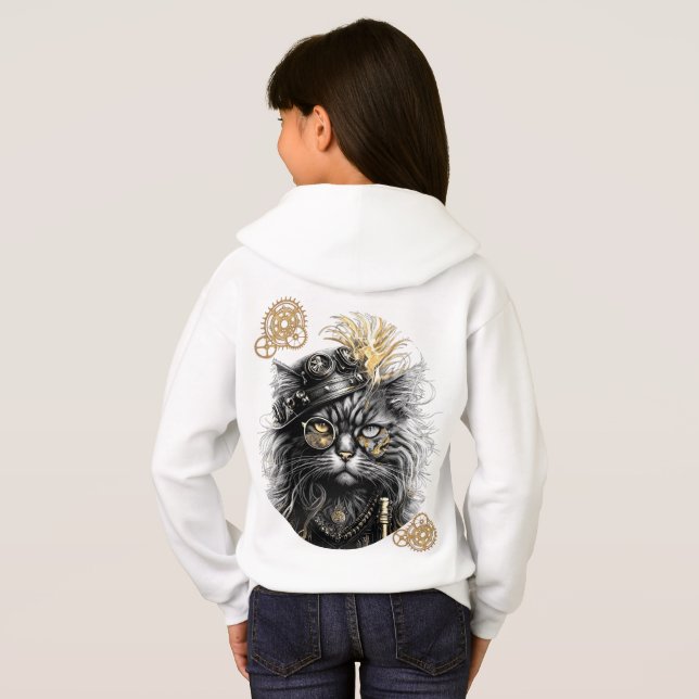 Spunky Paws The Funky Steampunk Cat  (Dos entier)