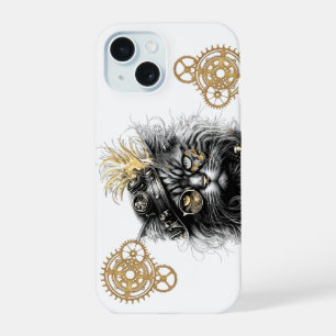 Spunky Paws The Funky Steampunk Cat iPhone 15 Case