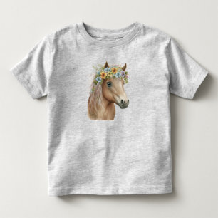 Spunky Pony Flower Crown Child's Tee
