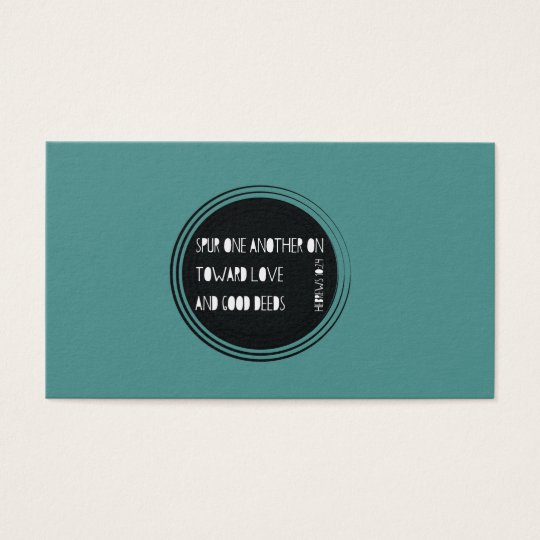 Spur One Another On - Hebrews Business Card