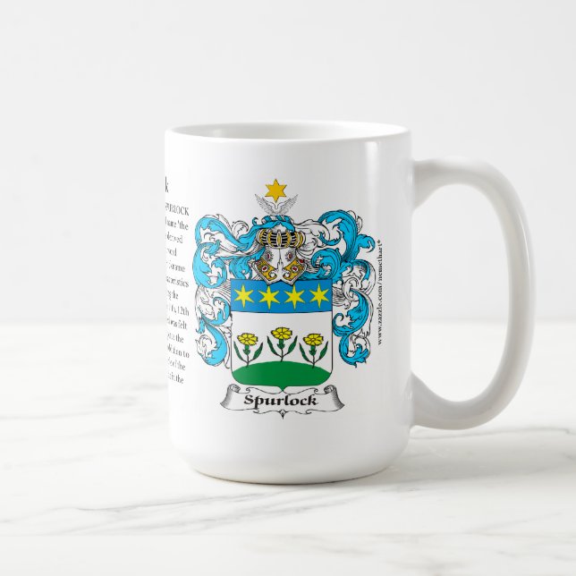 Spurlock, the Origin, the Meaning and the Crest Coffee Mug (Right)