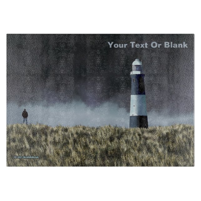 Spurn Point Lighthouse Cutting Board (Front)