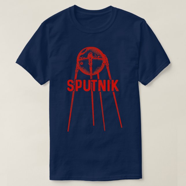 Sputnik 1 Satellite Soviet Union 195711 T-Shirt (Design Front)