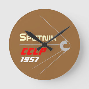 Sputnik Design DDR Round Clock
